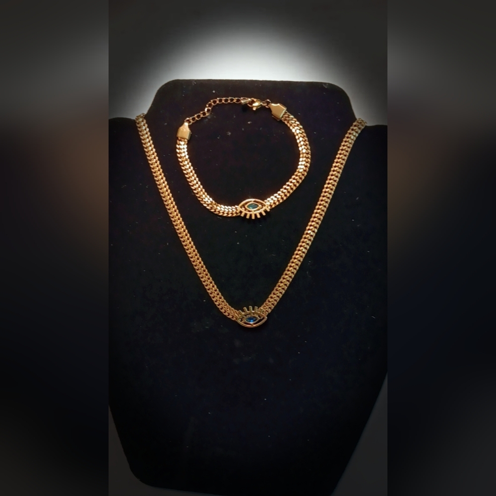 Stainless steel gold set